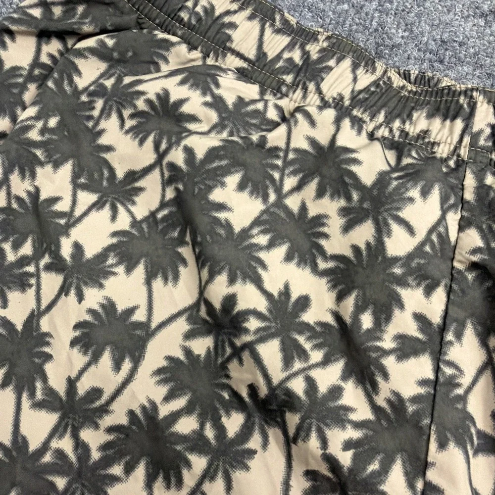 TOMAS MAIER x UNIQLO 'Small Palms' Men's Designer Swim Trunks‎ Shorts L Brown